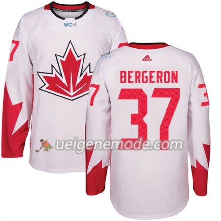 Kanada Trikot Patrice Bergeron 37 2016 World Cup Weiß